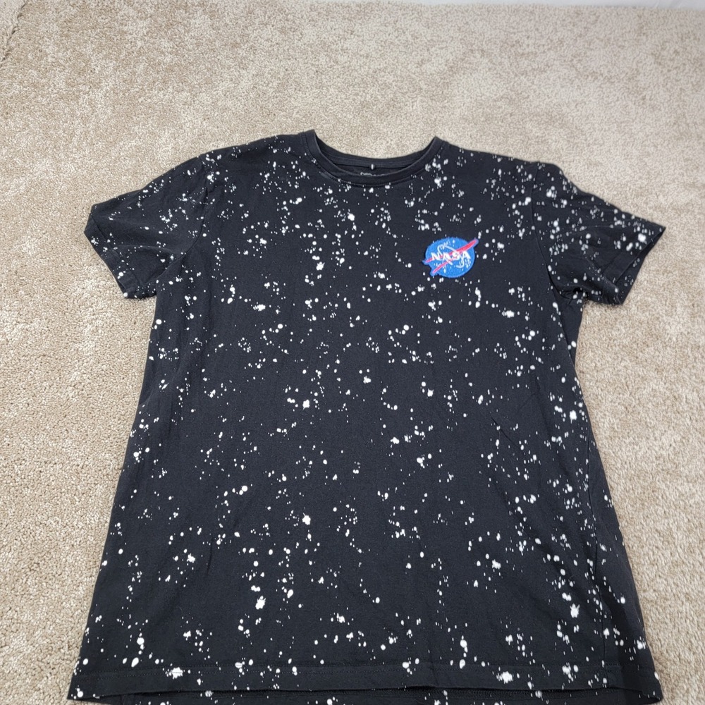Southpole NASA‎ Graphic T-Shirt Space Splatter Print Short Sleeve Mens L